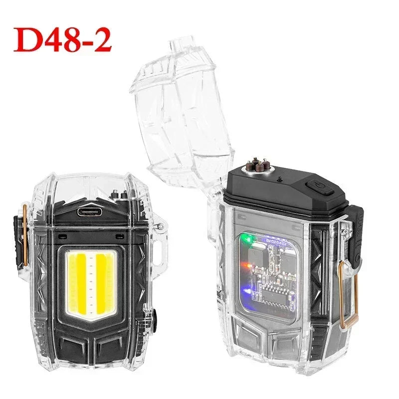 LED Flashlight and Electric Dual Arc Lighter Combo