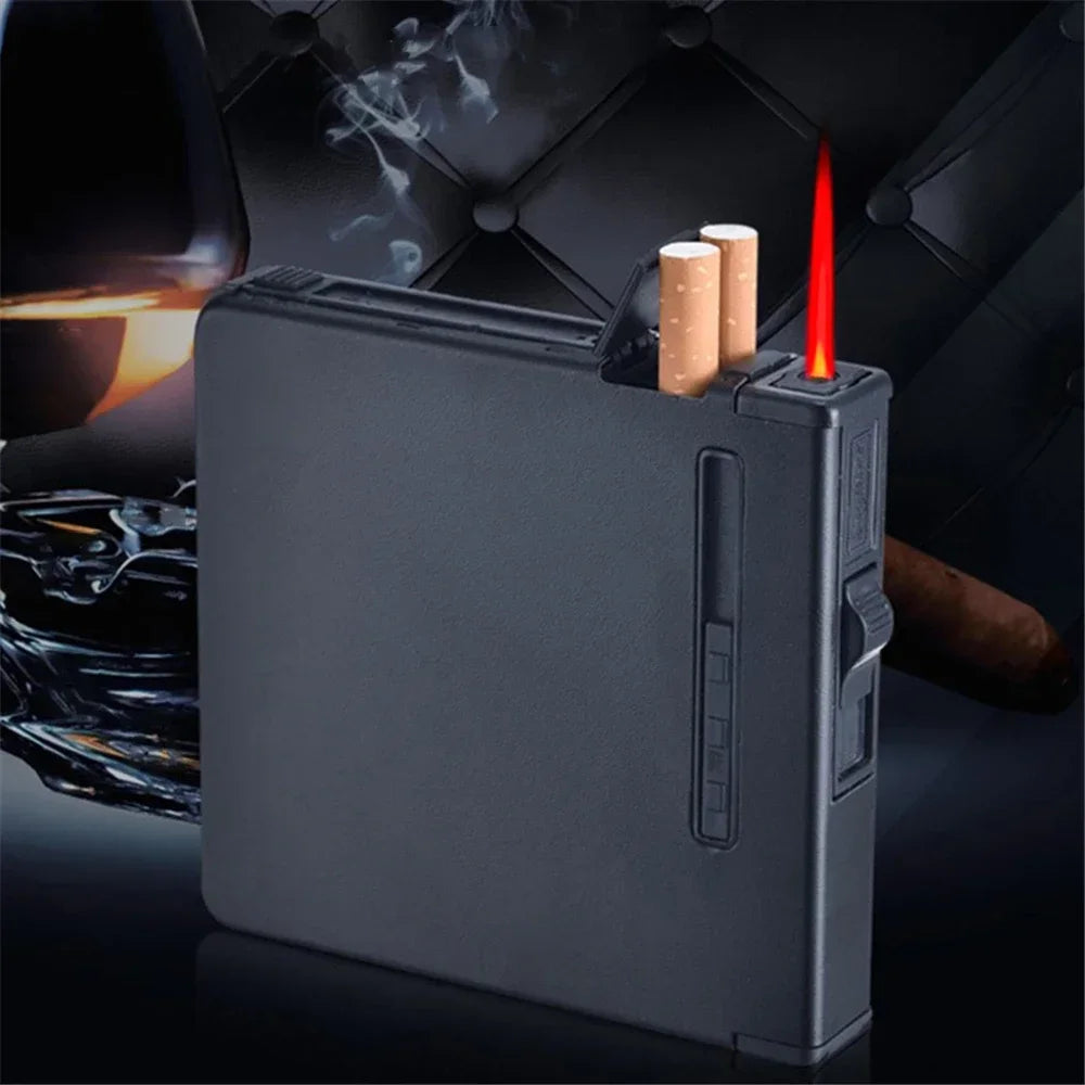 Pop Up Cigarette Case & Lighter