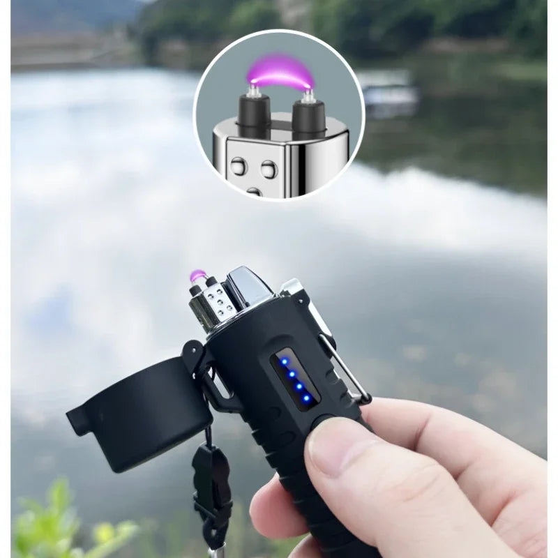 Outdoor Flashlight Waterproof Electric Lighter