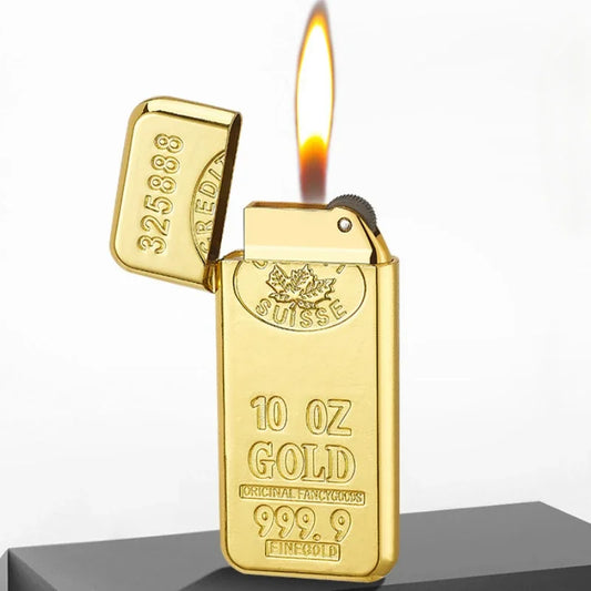 Gold Bar Open Flame Lighter