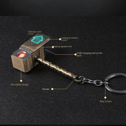 Thor's Hammer Electric Lighter Keychain