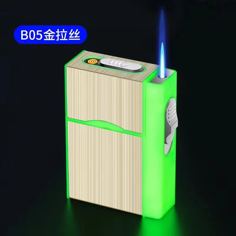 Glow in the Dark Electric Lighter with Cigarette Holder