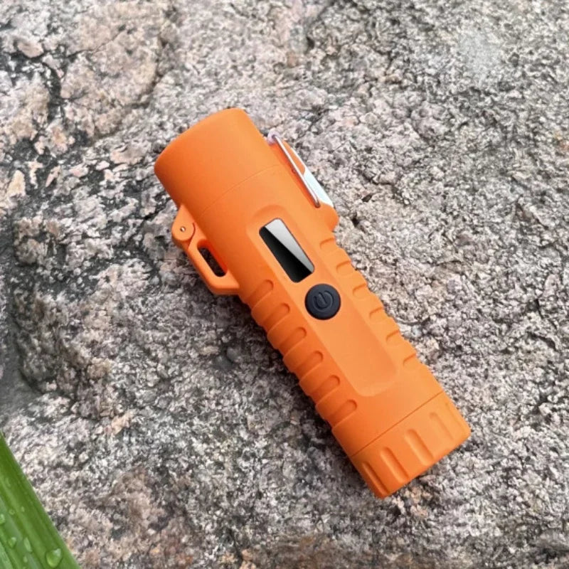 Outdoor Flashlight Waterproof Electric Lighter