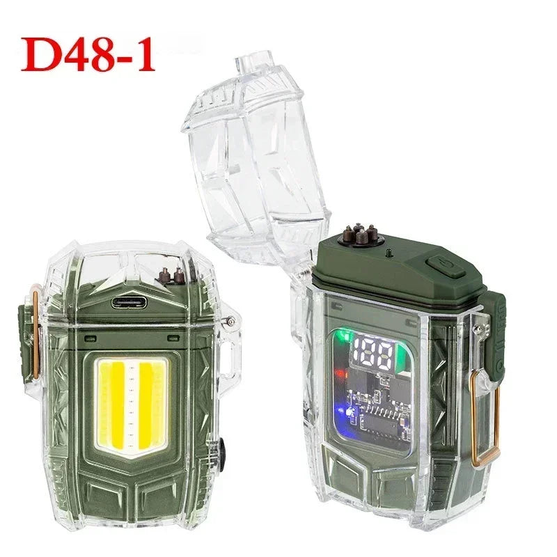 LED Flashlight and Electric Dual Arc Lighter Combo