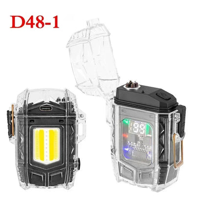 LED Flashlight and Electric Dual Arc Lighter Combo