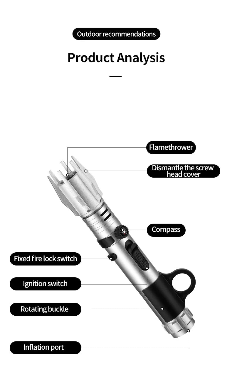 Lightsaber Torch with Compass