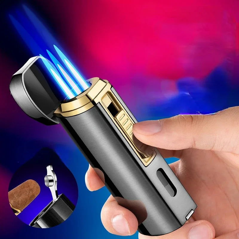 3 Burner Torch With Cigar Holder