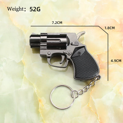 Gun Shaped Torch Lighter Keychain