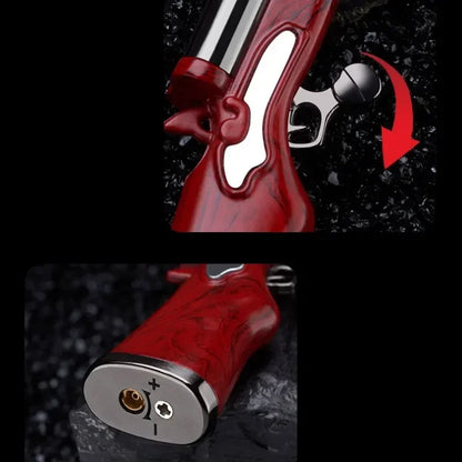 Gun Shaped Dual Flame Lighter