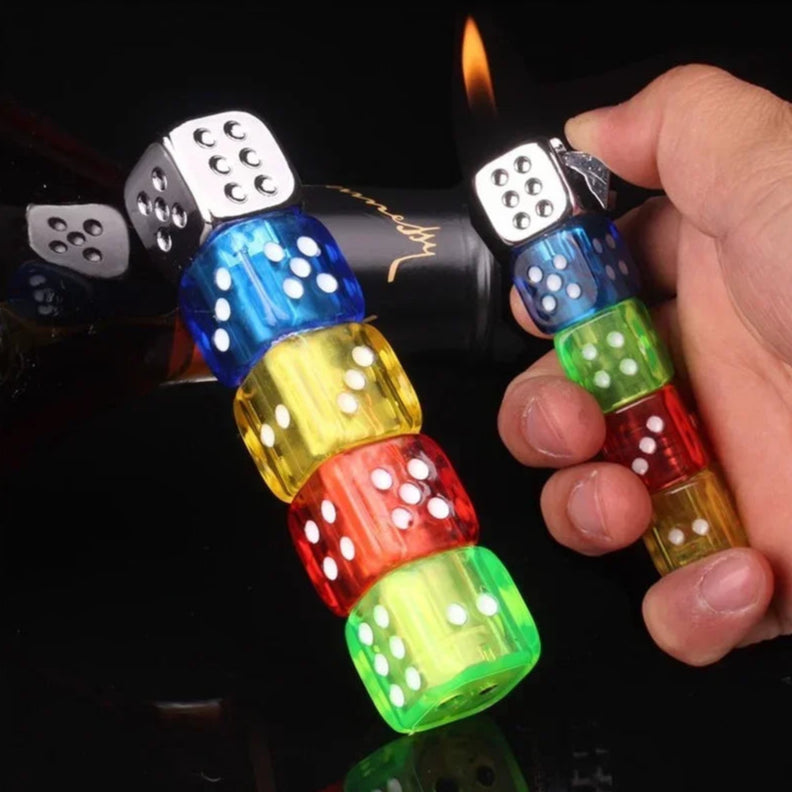 Dice Fidget Spinner Lighter Combo