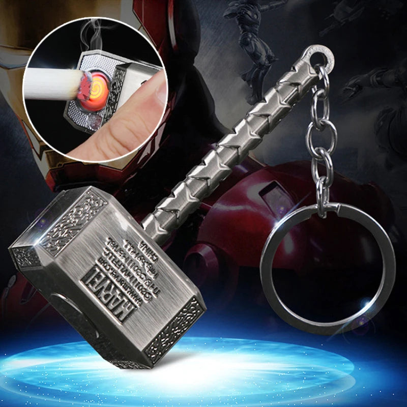 Thor's Hammer Electric Lighter Keychain