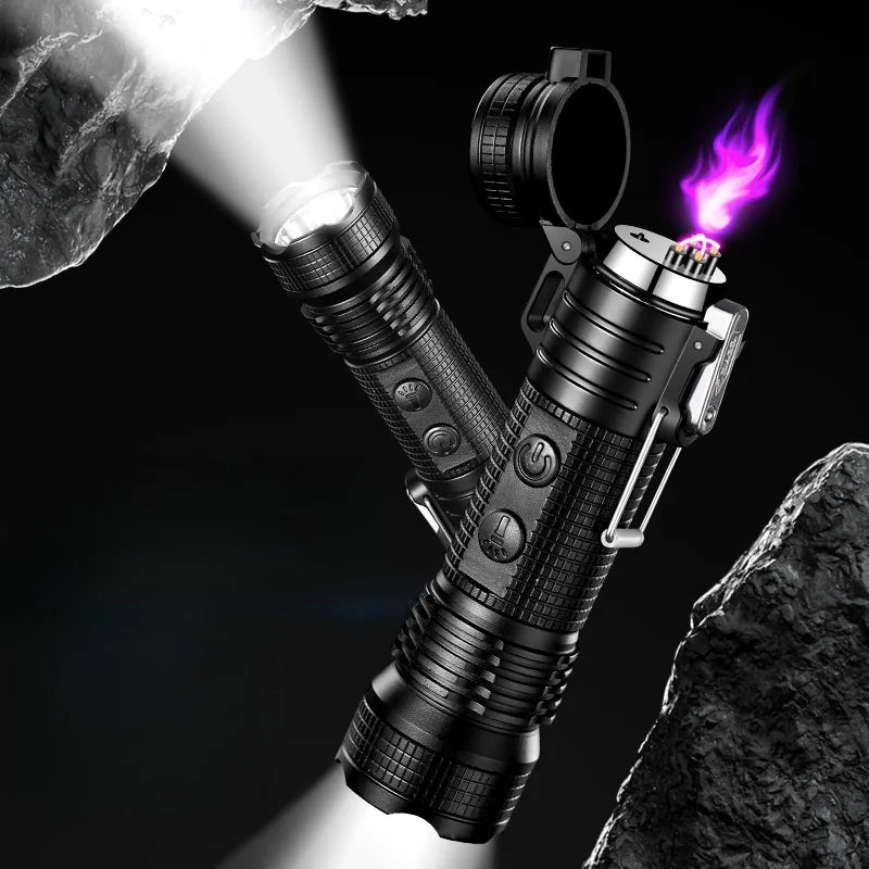 Electric Lighter and Flashlight in 1