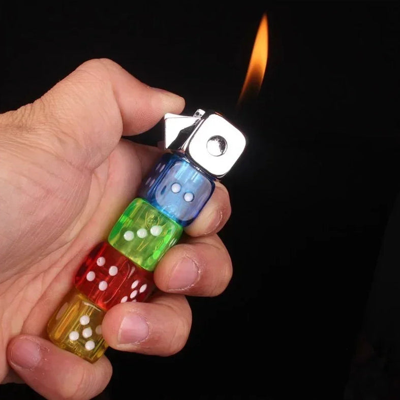 Dice Fidget Spinner Lighter Combo