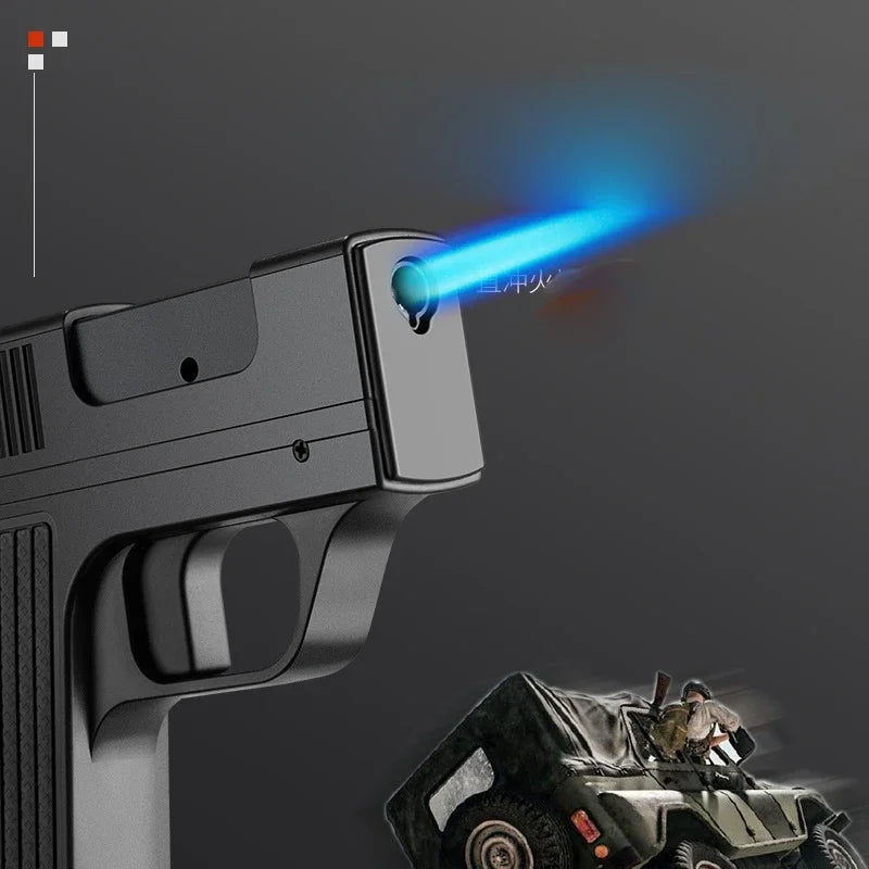 Gun Shaped Torch Lighter with Stash Spot